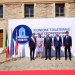 Trilaterale internazionale, Ancona in primo piano con i ministri degli Esteri di Italia, Croazia, Slovenia