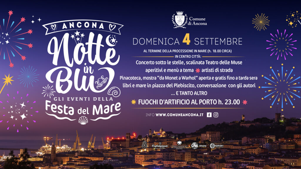 DOMENICA 4 SETTEMBRE LA FESTA DEL MARE CON LA NOTTE IN BLU