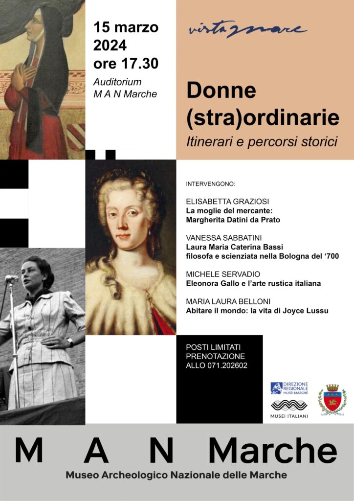 “Donne (stra)ordinarie. Itinerari e percorsi storici”.