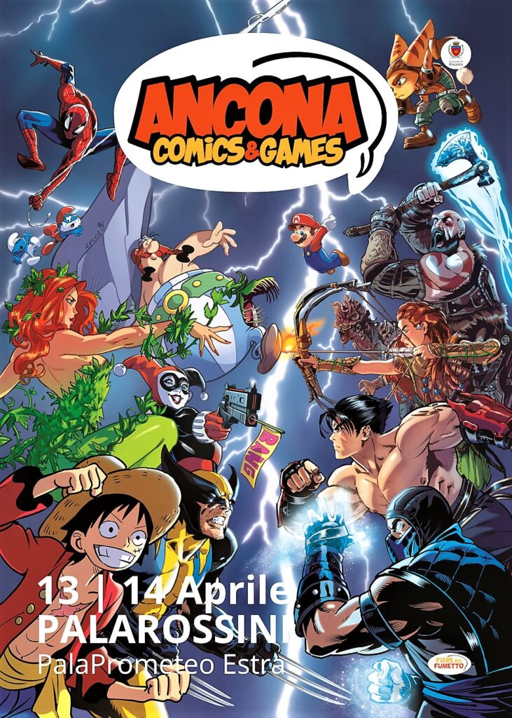 ANCONA COMICS&GAMES AL PALAROSSINI: ATTESO IN CITTA’ UN GRANDE NUMERO DI APPASSIONATI