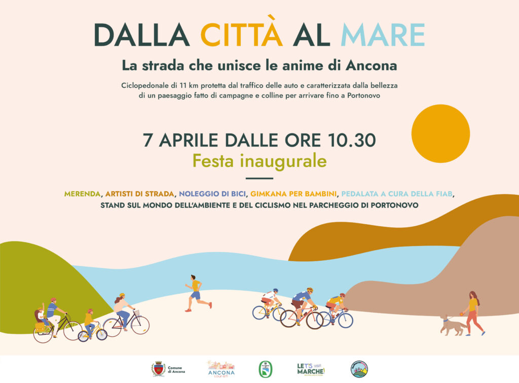 DOMENICA 7 APRILE L’INAUGURAZIONE DELLA CICLOPEDONALE DEL CONERO