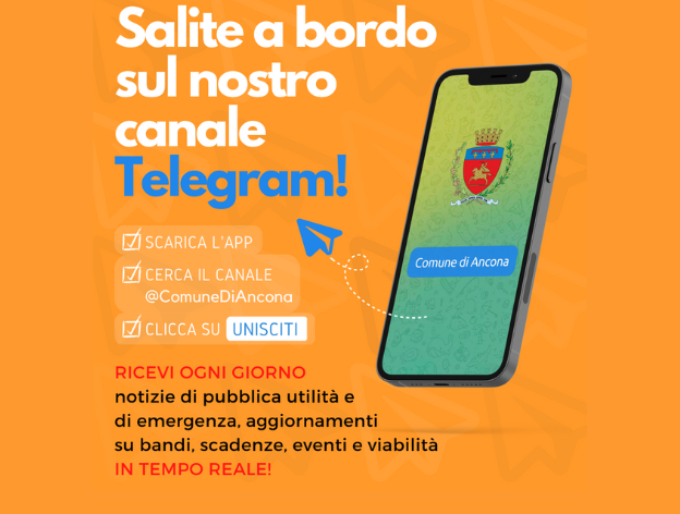 UNISCITI AL CANALE TELEGRAM DEL COMUNE DI ANCONA